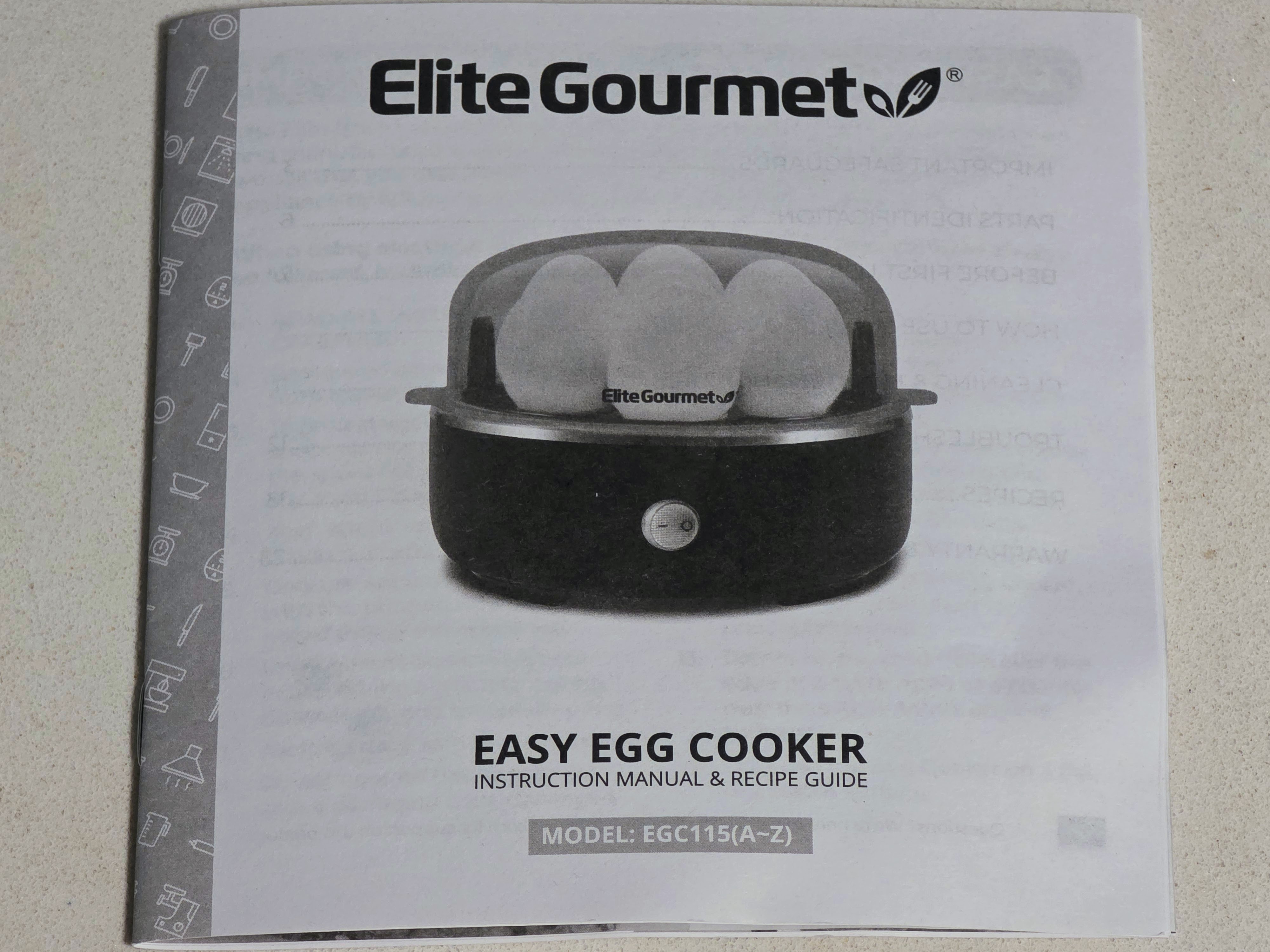 Elite Gourmet Manual
