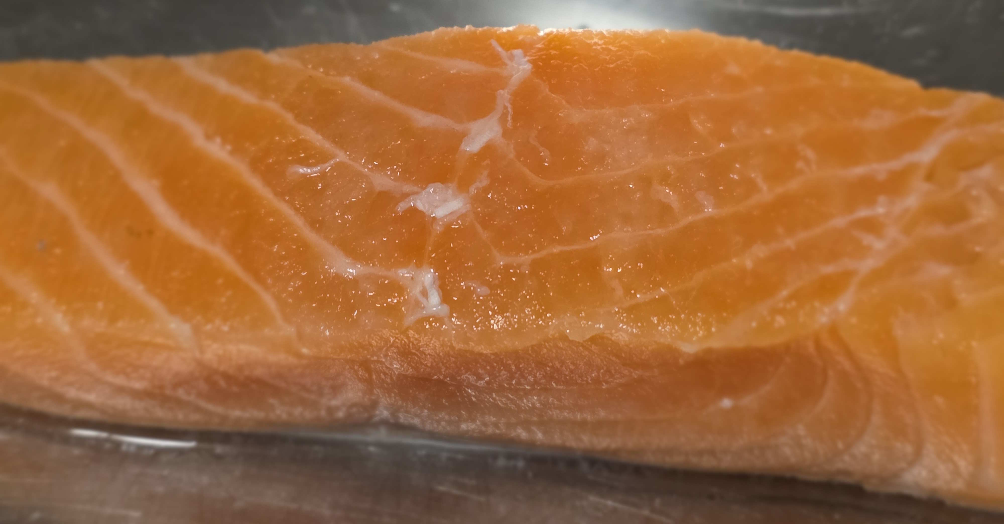 Raw Salmon With Salt